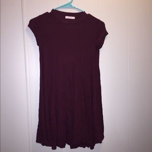 Burgundy dress!